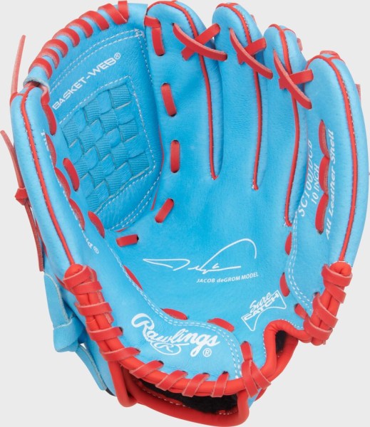 SC100JDCB Rawlings Sure Catch 10 in Jacob deGrom Youth Baseball Glove