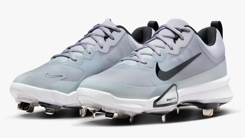 Nike Force Zoom Trout 9 Pro Mens Baseball Cleats Gray