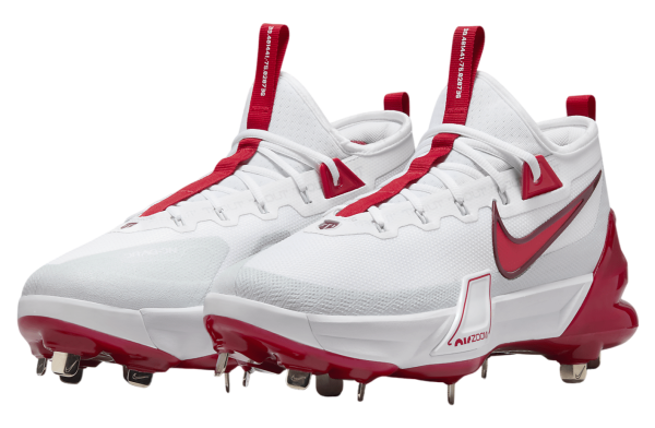 Nike Force Zoom Trout 9 Elite Mens Baseball Cleats Red/White