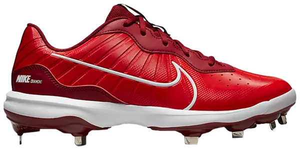 DJ6516-616 Nike Alpha Huarache Varsity 4 Low White Men Baseball Cleats