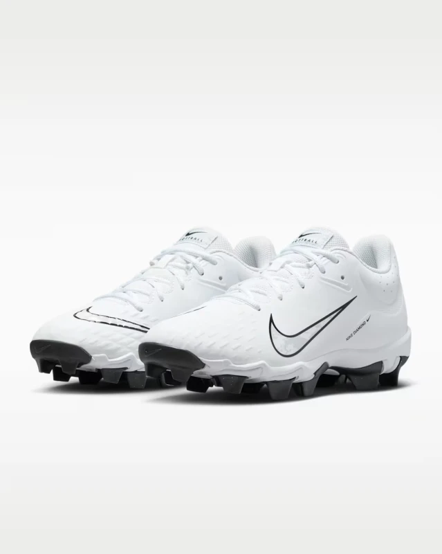 Nike Hyperdiamond 4 Keystone Women Softball Cleats White/Black FZ0920-102