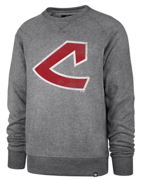 47' Cleveland Guardians Mens Grey Imprint Match Long Sleeve Fashion Sweatshirt
