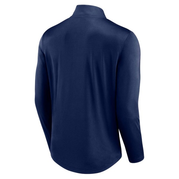 Milwaukee Brewers Fanatics Quarterback Quarter-Zip Top - Navy