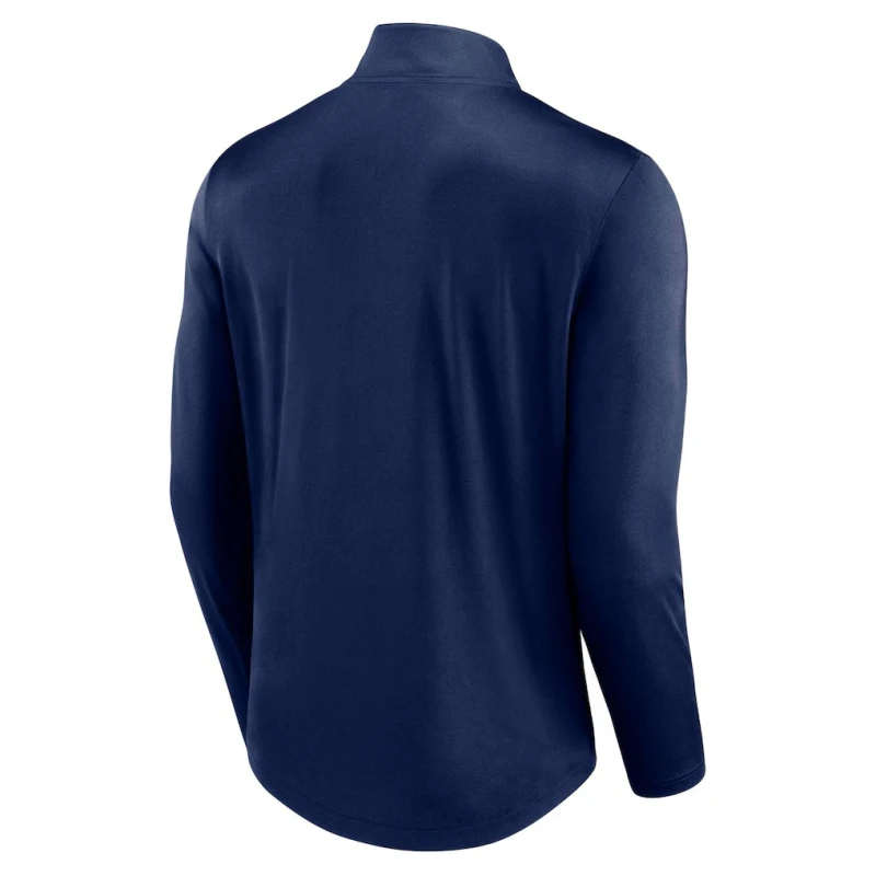 Milwaukee Brewers Fanatics Quarterback Quarter-Zip Top - Navy