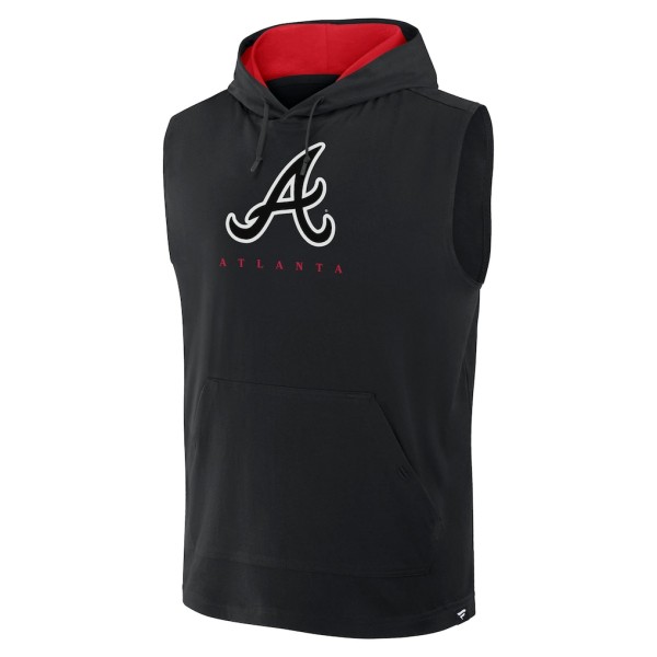 Męska bluza bez rękawów Fanatics Atlanta Braves Fire Speed Sleeveless Pullover Hoodie