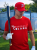Koszulka Męska Baseball Poland Czerwona