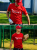 Koszulka Męska Baseball Poland Czerwona