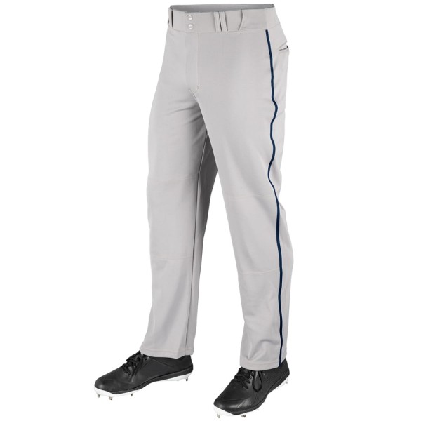 Champro MVP Open Bottom Pant W/Braid Grey/Navy