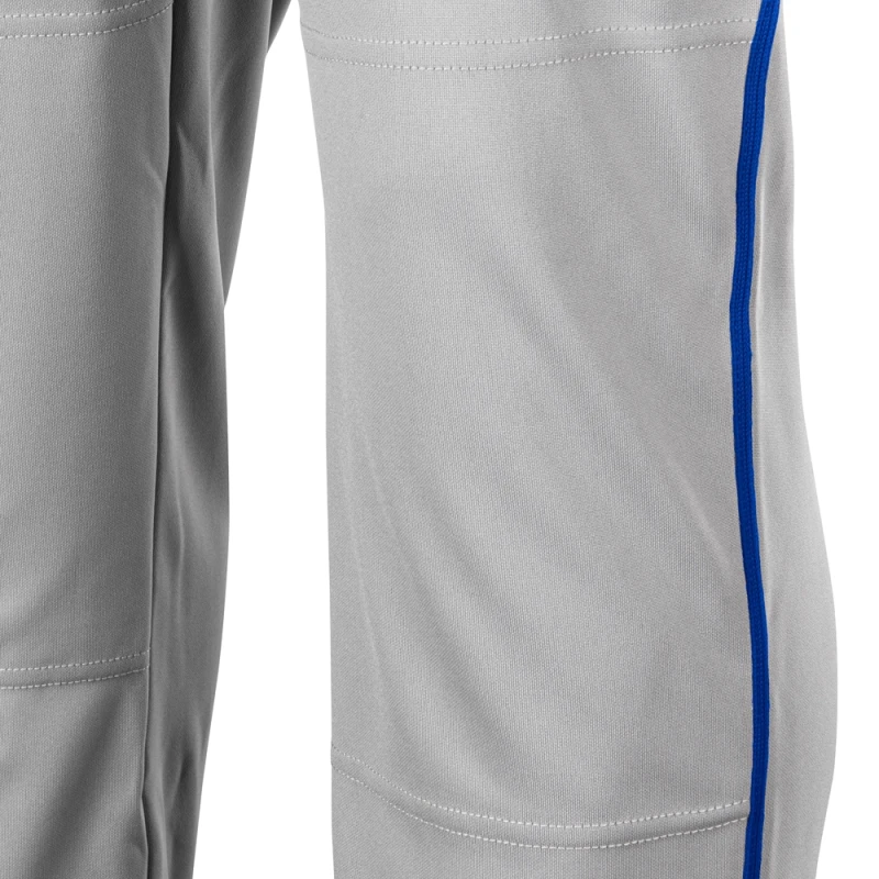 Champro Triple Crown Open Bottom Youth Grey Baseball Pant with Piping