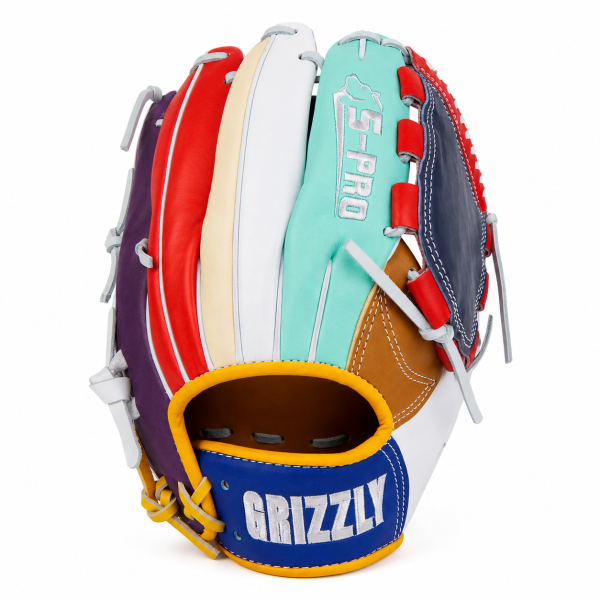 Grizzly S-Pro ColorStrike 12 inch Multicolor / Brown Softball Glove