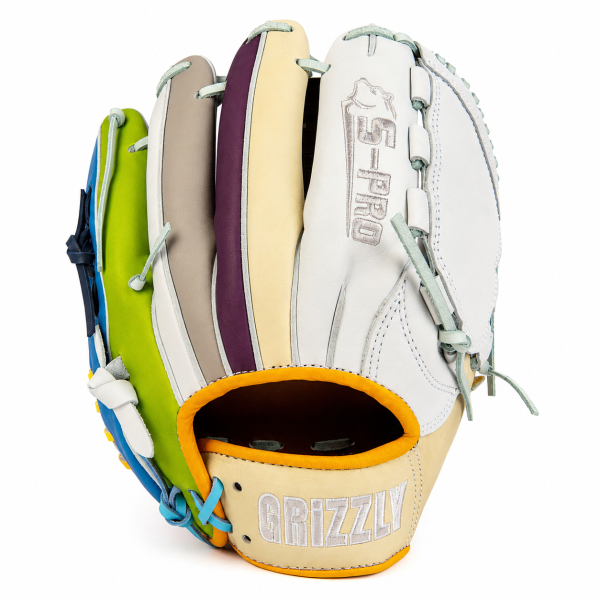 Grizzly S-Pro ColorStrike 11,5 inch White / multicolor Softball Glove