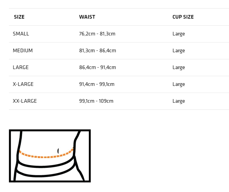 Shock Doctor Size Guide