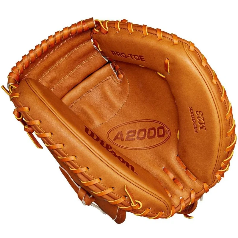 WBW102094335 Wilson A2000 M23 33.5 inch Saddle Tan Baseball Catchers Mitt