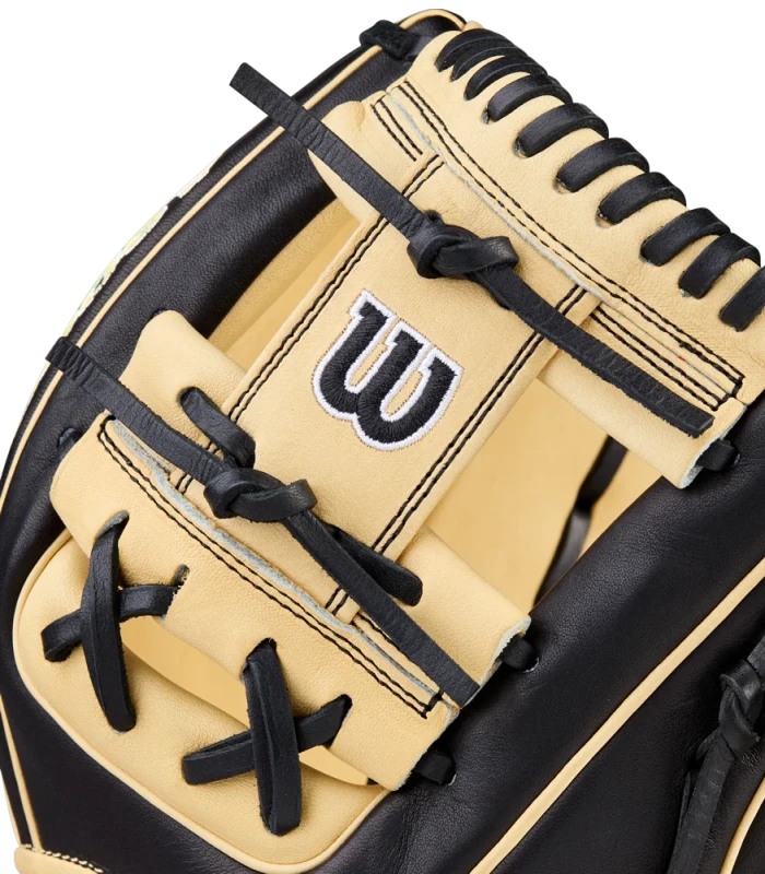 WBW104108115 Wilson A2000 1786 11.5 inch Black/Blonde Infield Baseball Glove (Classics Series)