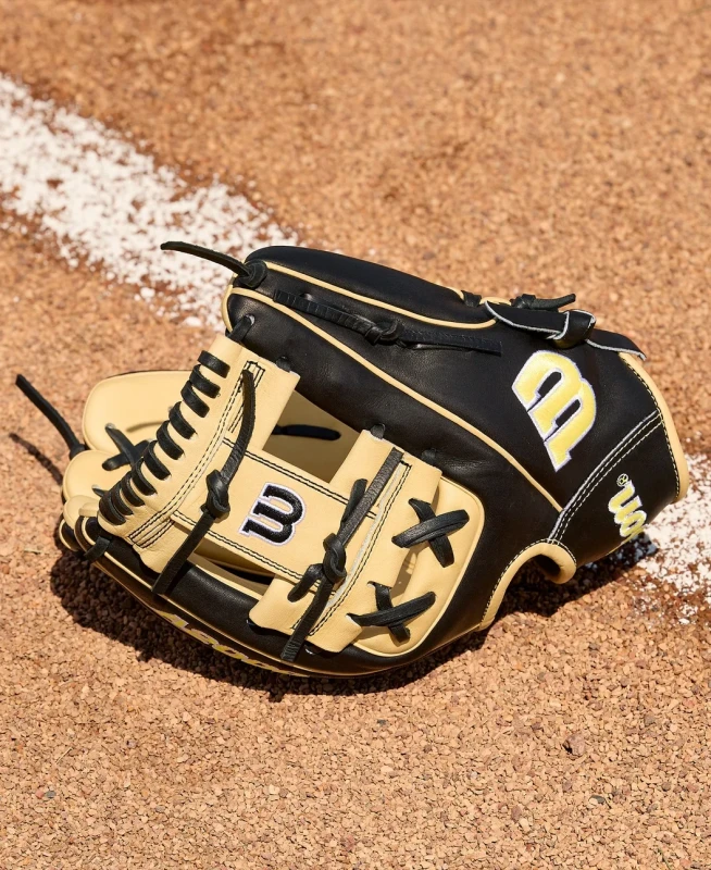 WBW104108115 Wilson A2000 1786 11.5 inch Black/Blonde Infield Baseball Glove (Classics Series)