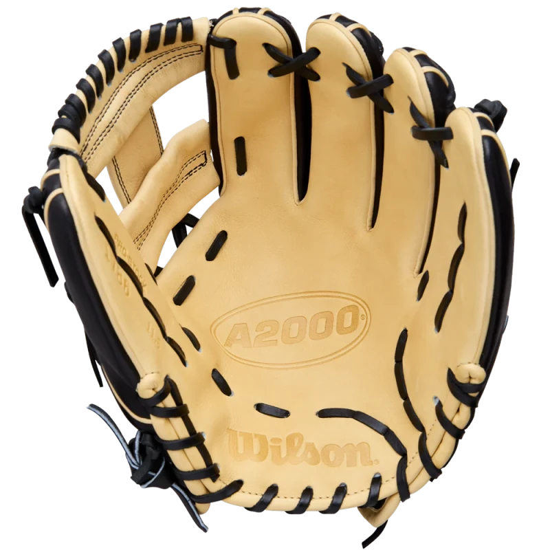 WBW104108115 Wilson A2000 1786 11.5 inch Black/Blonde Infield Baseball Glove (Classics Series)
