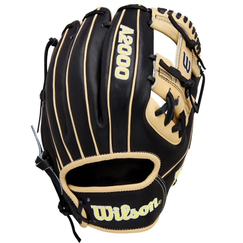 WBW104108115 Wilson A2000 1786 11.5 inch Black/Blonde Infield Baseball Glove (Classics Series)