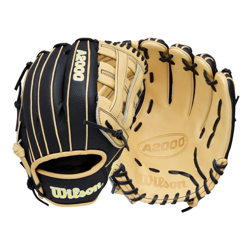 WBW10411612 Wilson A2000 DW5 12 inch Black/Blonde Utility Baseball Glove(Classics Series)
