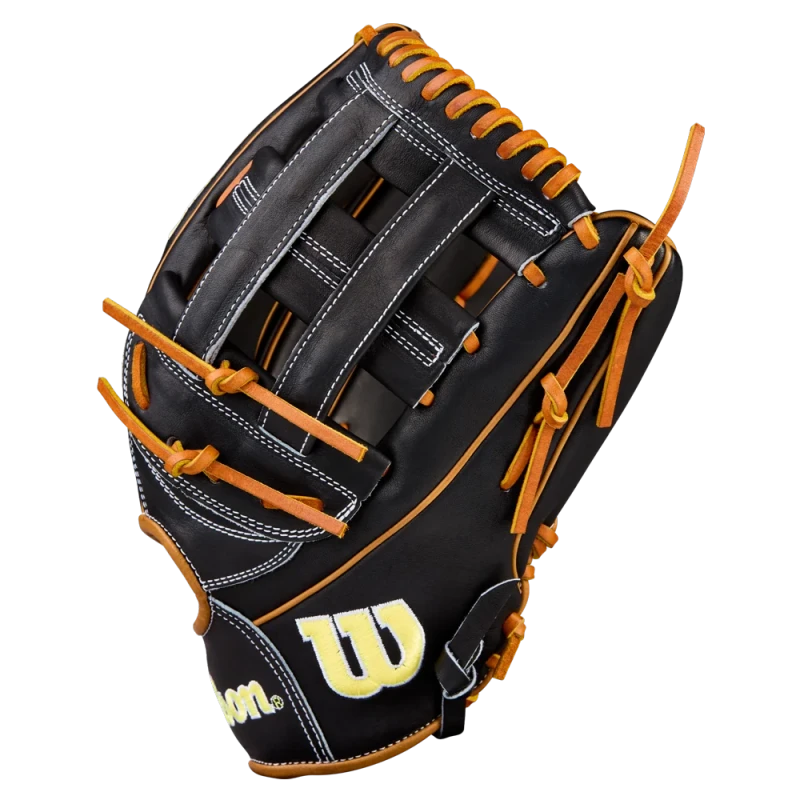 WBW104121125 Wilson A2000 1750 12.5 inch Black Outfield Baseball Glove (Classics Series)