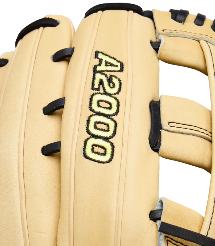 WBW1041231275 Wilson A2000 1777 12.75 inch Blonde Black Outfield Baseball Glove (Classics Series)