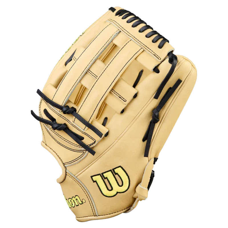 WBW1041231275 Wilson A2000 1777 12.75 inch Blonde Black Outfield Baseball Glove (Classics Series)