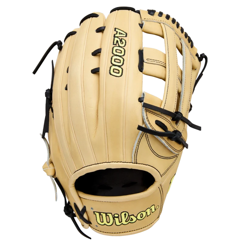 WBW1041231275 Wilson A2000 1777 12.75 inch Blonde Black Outfield Baseball Glove (Classics Series)