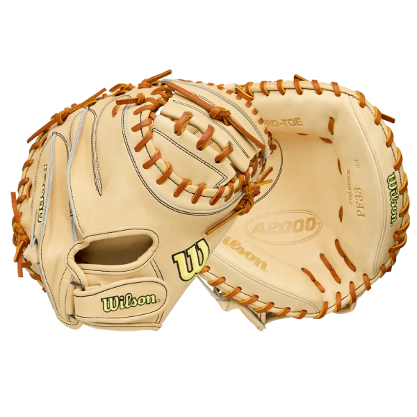 Rękawica baseballowa Wilson A2000 PF33 33" Beżowa Catcher's Mitt (Classics Series)