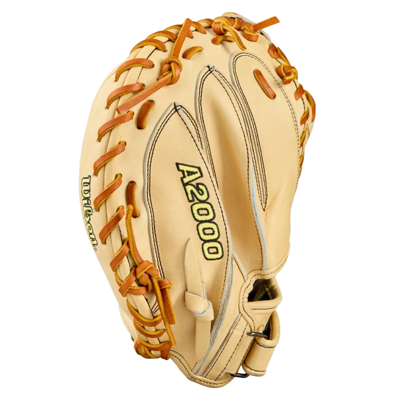 WBW10412733 Wilson A2000 PF33 33 inch Blonde Saddle Tan Baseball Catcher's Mitt (Classics Series)