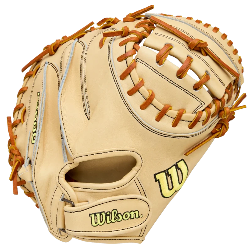 WBW10412733 Wilson A2000 PF33 33 inch Blonde Saddle Tan Baseball Catcher's Mitt (Classics Series)