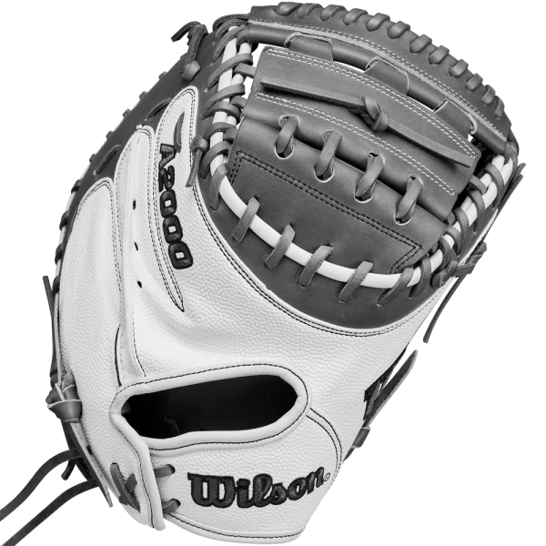 WBW10268134 Wilson A2000 FPCM23 34 inch Fastpitch Softbal Catcher Mitt White / Grey