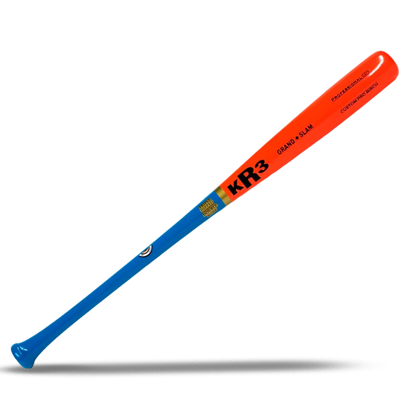 KR3 Custom Pro Birch C271 Grand Slam Wood Baseball Bat – Orange/Blue