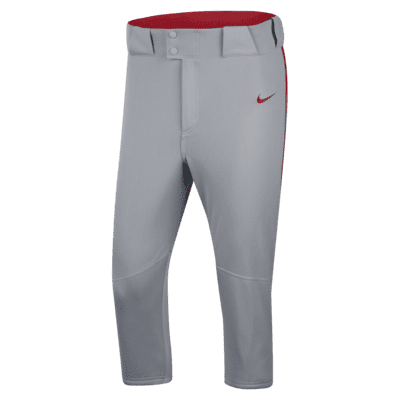 Nike Vapor Select Men High Pants Grey With Red Piping