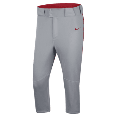Nike Vapor Select Men High Pants Grey With Red Piping
