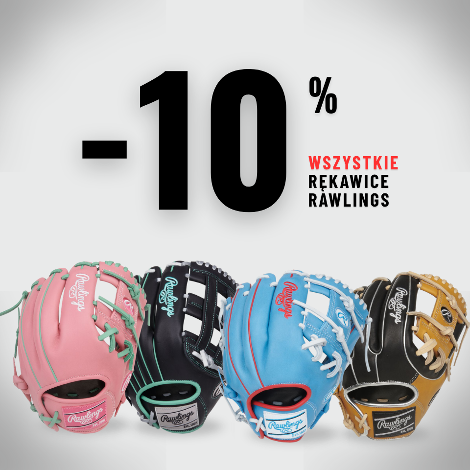 -10% na wszystkie rękawice Rawlings